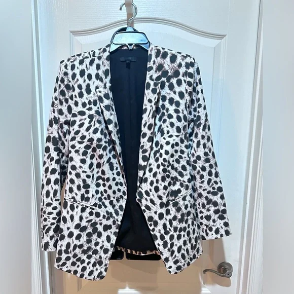 JOE’s Stylish Black and brown Leopard Print Women's Blazer size L - Picture 3 of 3